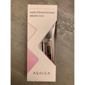 AsaVea Rose Gold Hair Straightening Brush